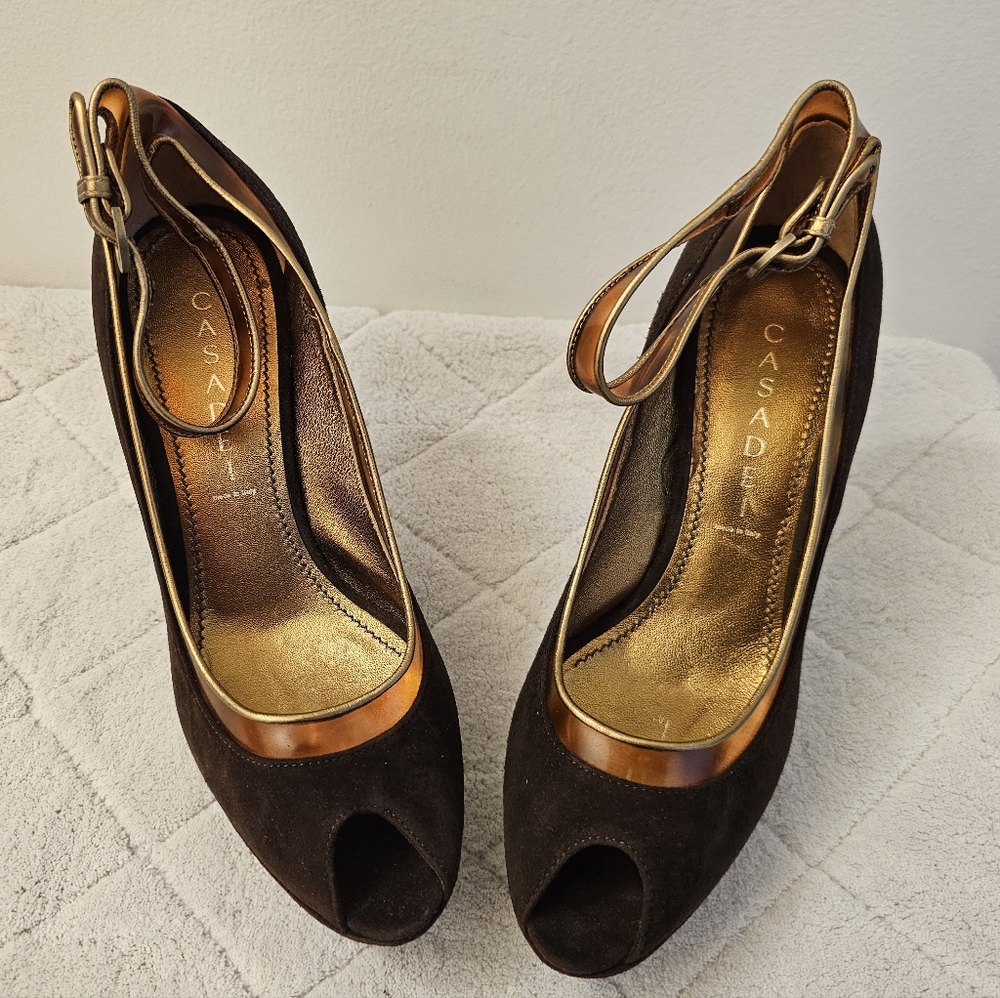Casadei suede heels
